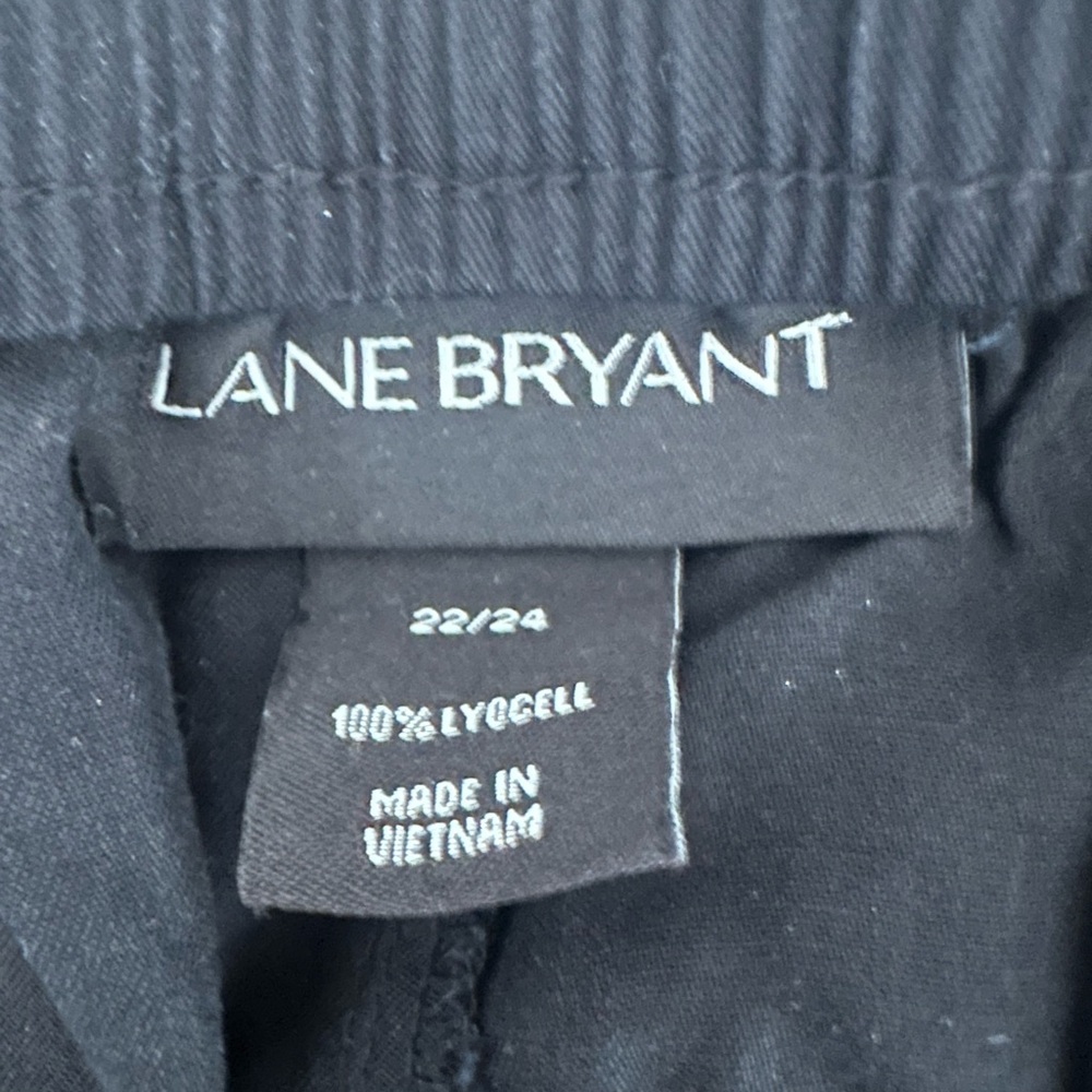 Lane Bryant women’s plus size 22W/24W dressy Black Cargo jogger Pants - Picture 8 of 11